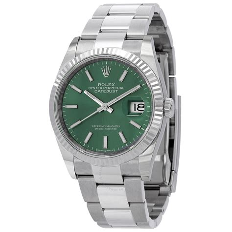 rolex datejust 36 mint green oyster|Rolex Datejust price chart.